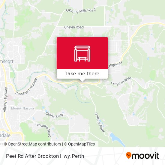 Peet Rd After Brookton Hwy map