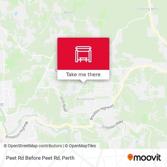 Peet Rd Before Peet Rd map
