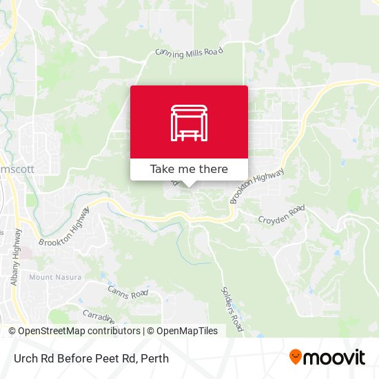 Urch Rd Before Peet Rd map