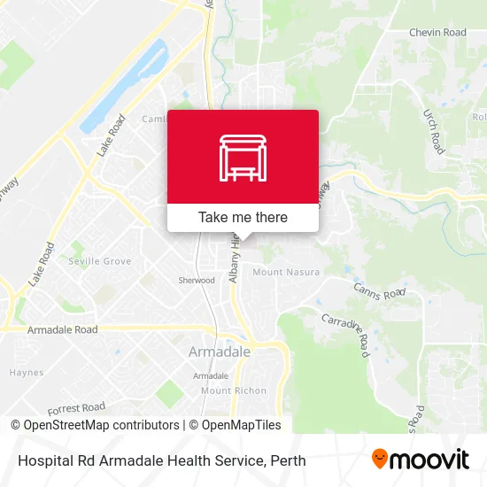 Mapa Hospital Rd Armadale Health Service