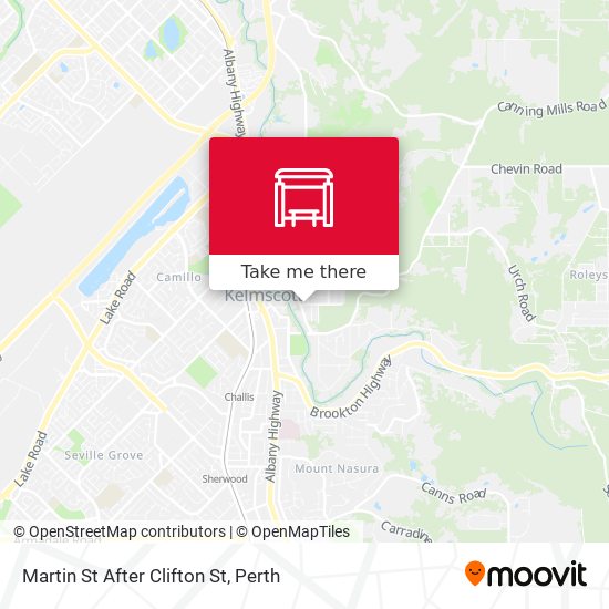 Martin St After Clifton St map