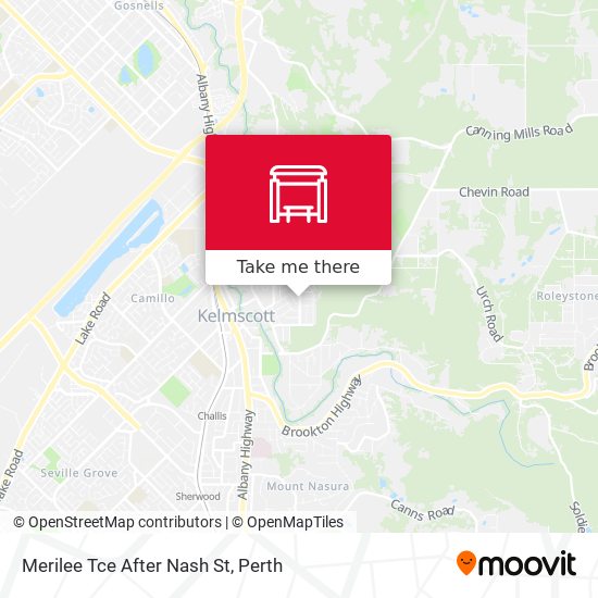 Merilee Tce After Nash St map