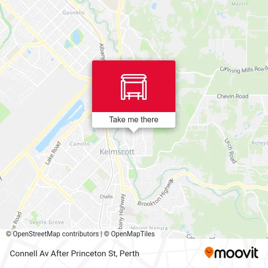 Mapa Connell Av After Princeton St