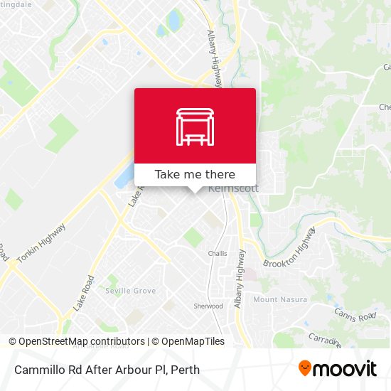 Cammillo Rd After Arbour Pl map