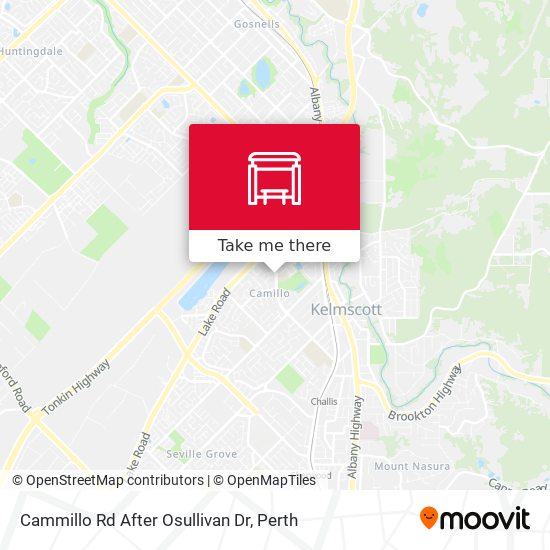 Cammillo Rd After Osullivan Dr map