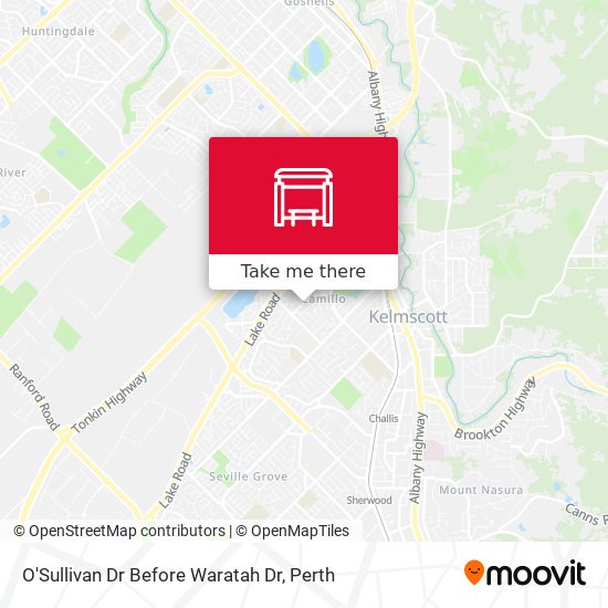 O'Sullivan Dr Before Waratah Dr map