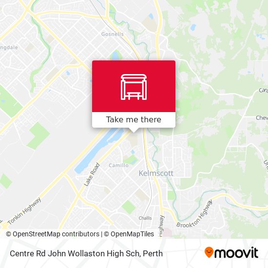 Centre Rd John Wollaston High Sch map
