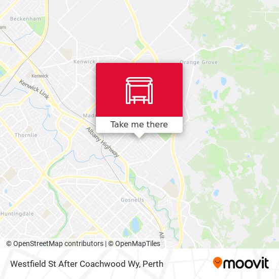 Westfield St After Coachwood Wy map