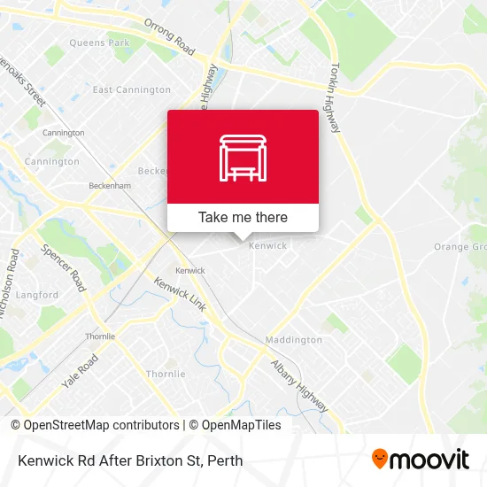 Mapa Kenwick Rd After Brixton St