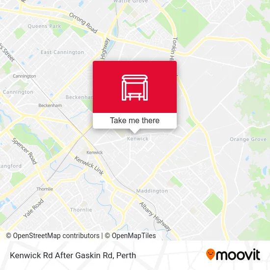 Mapa Kenwick Rd After Gaskin Rd