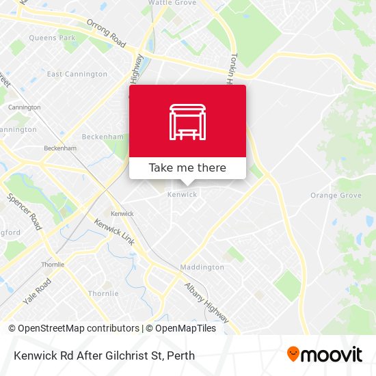 Kenwick Rd After Gilchrist St map