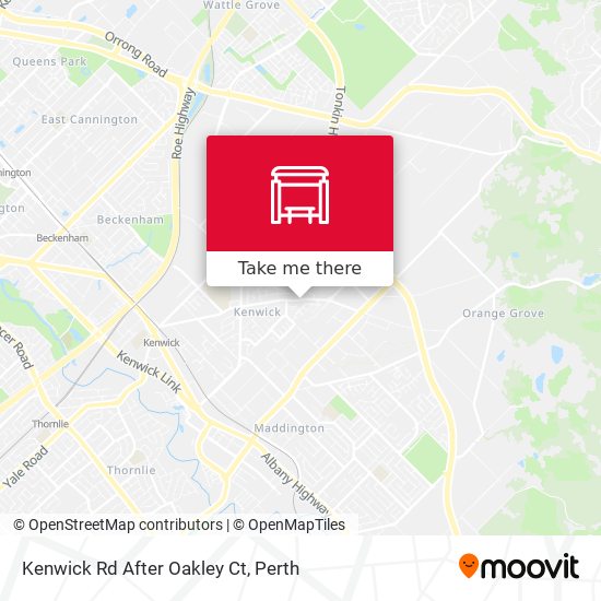 Kenwick Rd After Oakley Ct map