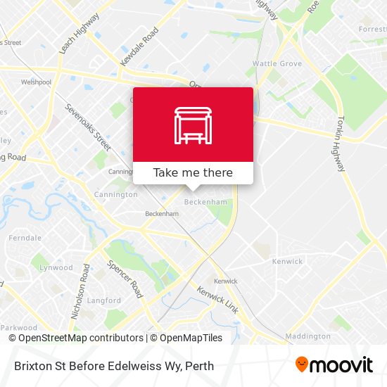 Brixton St Before Edelweiss Wy map