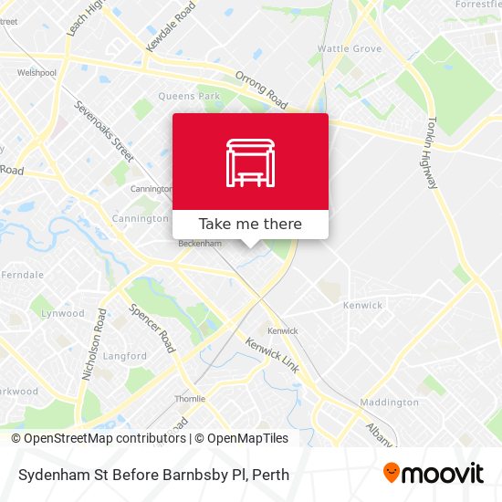 Sydenham St Before Barnbsby Pl map