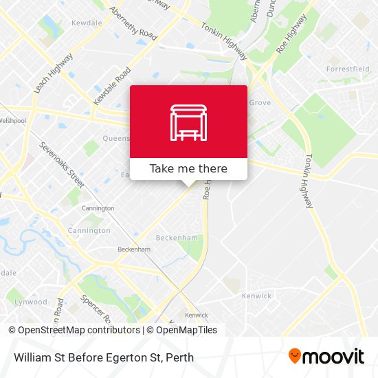 William St Before Egerton St map