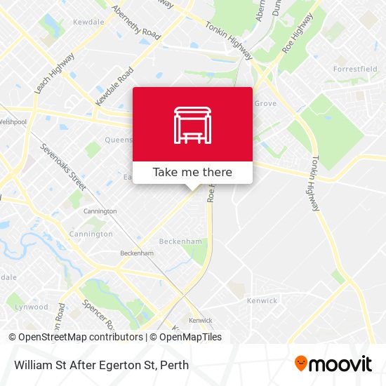 William St After Egerton St map