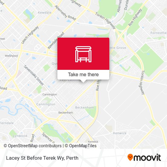 Lacey St Before Terek Wy map