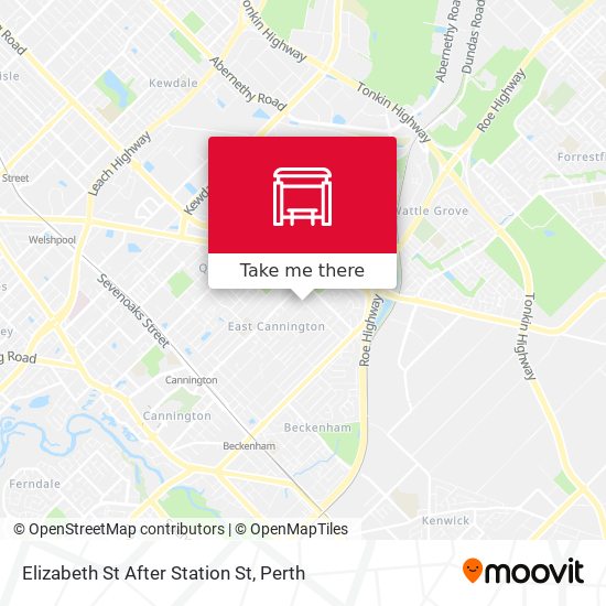 Elizabeth St After Station St map