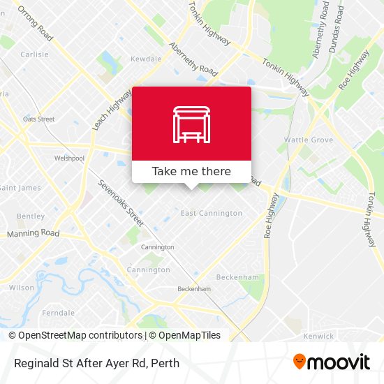 Reginald St After Ayer Rd map