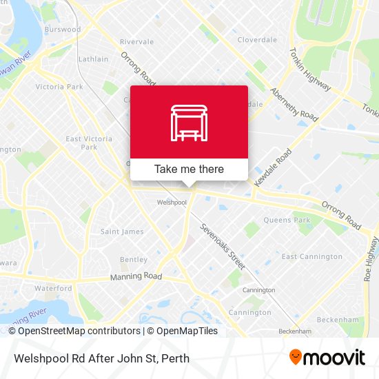 Welshpool Rd After John St map