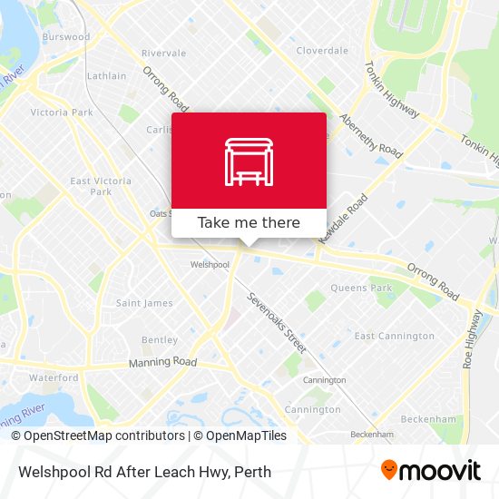 Welshpool Rd After Leach Hwy map