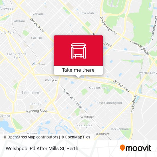 Welshpool Rd After Mills St map