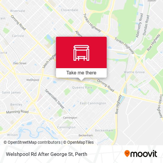 Welshpool Rd After George St map