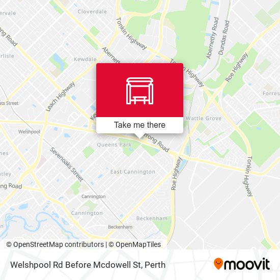 Welshpool Rd Before Mcdowell St map