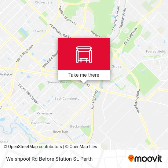 Mapa Welshpool Rd Before Station St