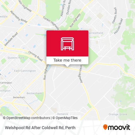 Welshpool Rd After Coldwell Rd map