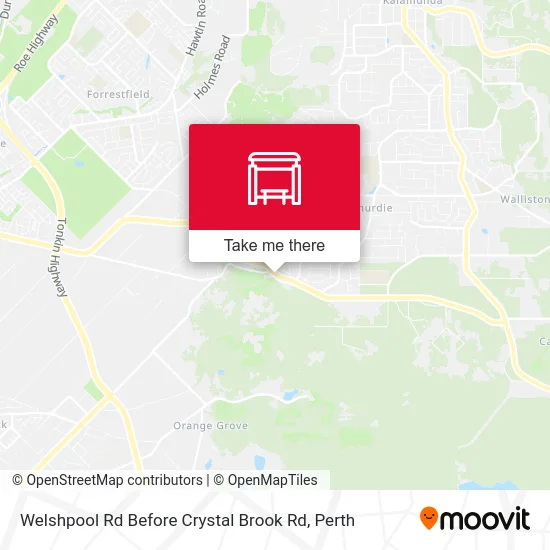 Mapa Welshpool Rd Before Crystal Brook Rd