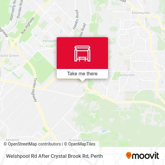 Mapa Welshpool Rd After Crystal Brook Rd