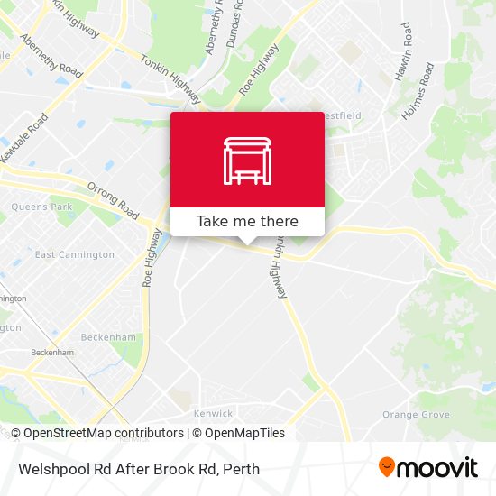 Welshpool Rd After Brook Rd map