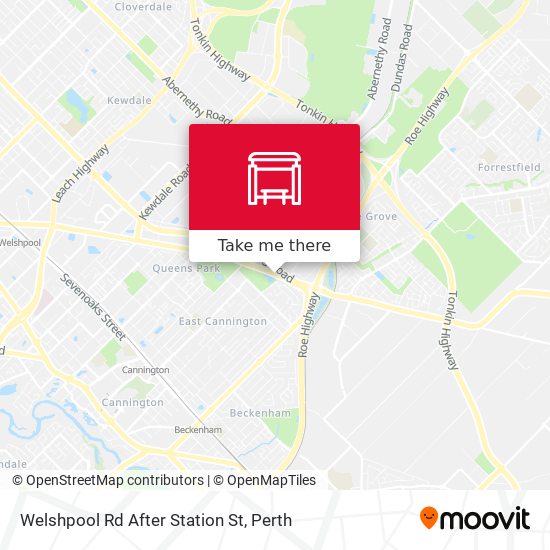 Welshpool Rd After Station St map