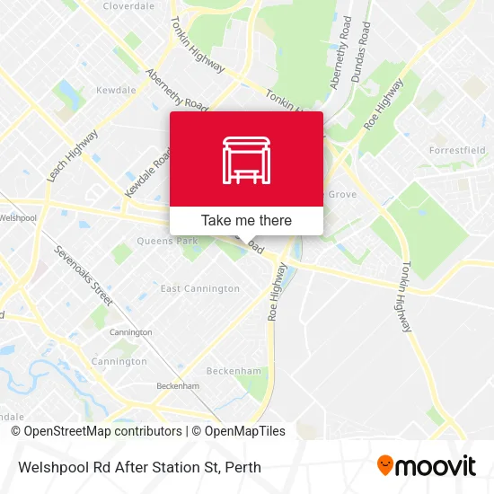 Welshpool Rd After Station St map