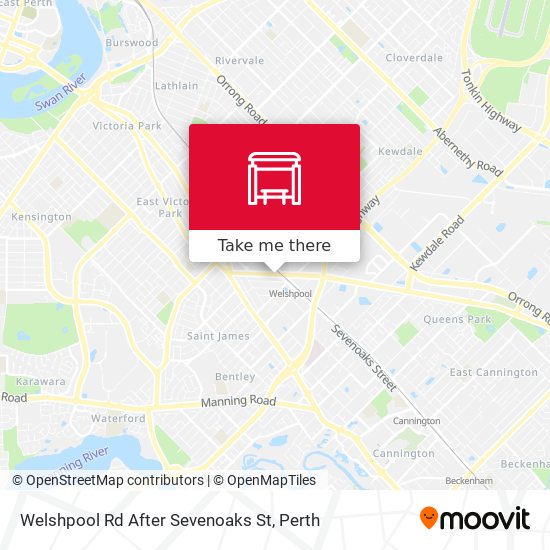 Welshpool Rd After Sevenoaks St map