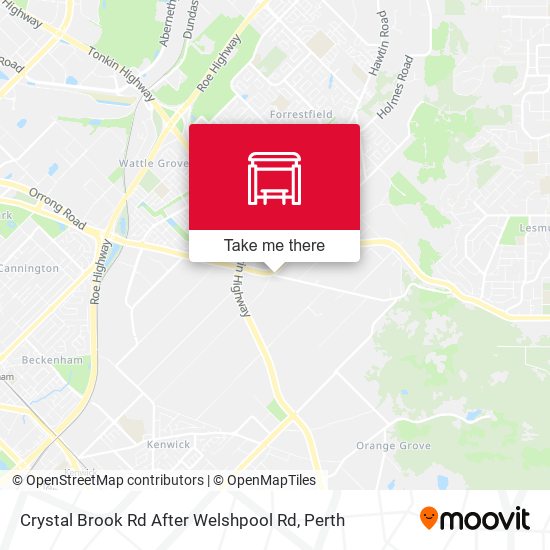 Crystal Brook Rd After Welshpool Rd map