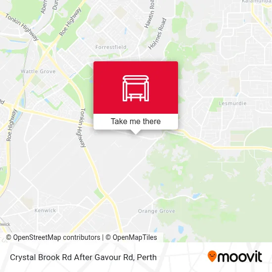 Mapa Crystal Brook Rd After Gavour Rd