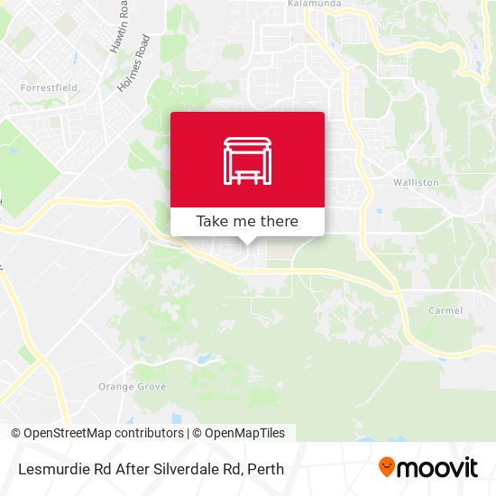 Lesmurdie Rd After Silverdale Rd map