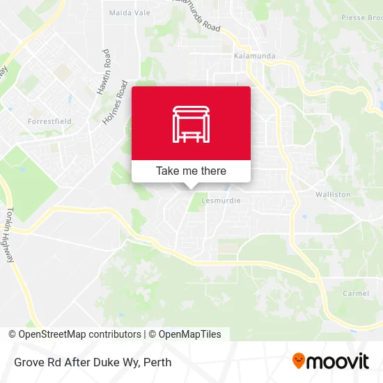 Mapa Grove Rd After Duke Wy