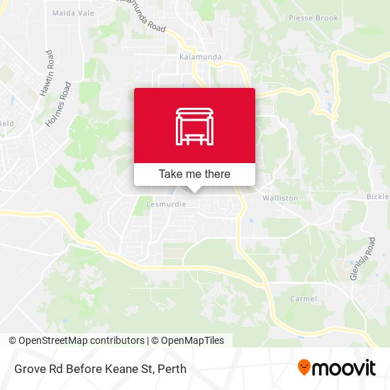 Grove Rd Before Keane St map