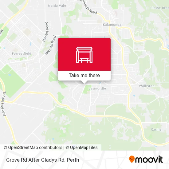 Mapa Grove Rd After Gladys Rd