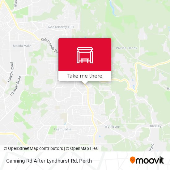 Canning Rd After Lyndhurst Rd map