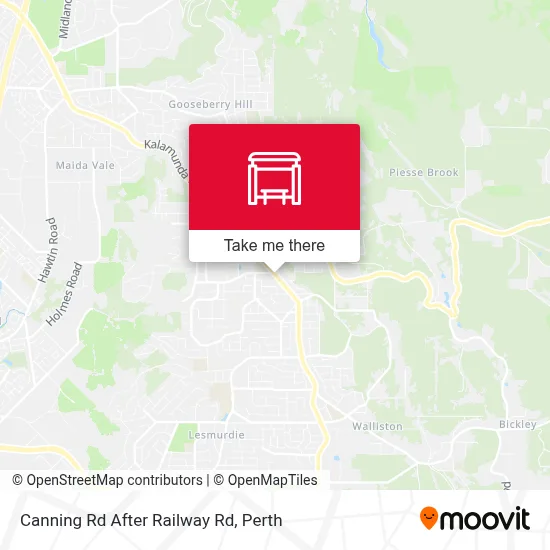 Mapa Canning Rd After Railway Rd