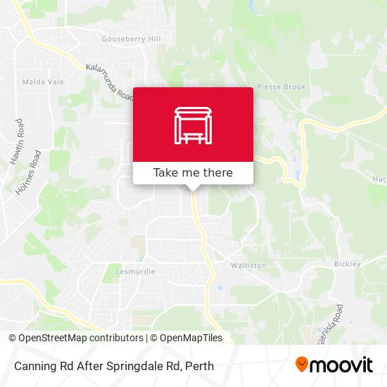 Canning Rd After Springdale Rd map
