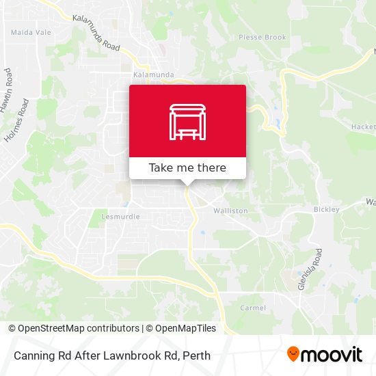 Canning Rd After Lawnbrook Rd map