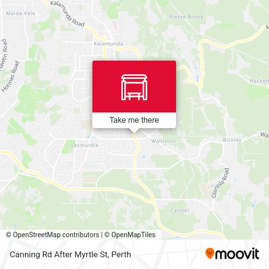 Canning Rd After Myrtle St map