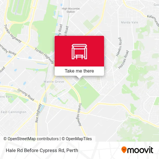 Mapa Hale Rd Before Cypress Rd