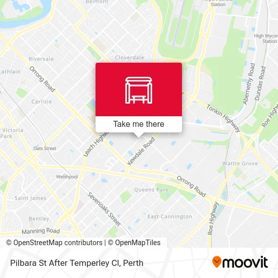 Mapa Pilbara St After Temperley Cl