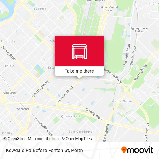 Mapa Kewdale Rd Before Fenton St